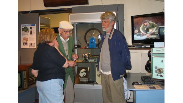 Dorothy introduces 90 yo Robert Kennedy to the museum. The first of many weekly visits